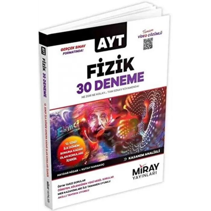 AYT Fizik 30 Deneme Miray Yayınları