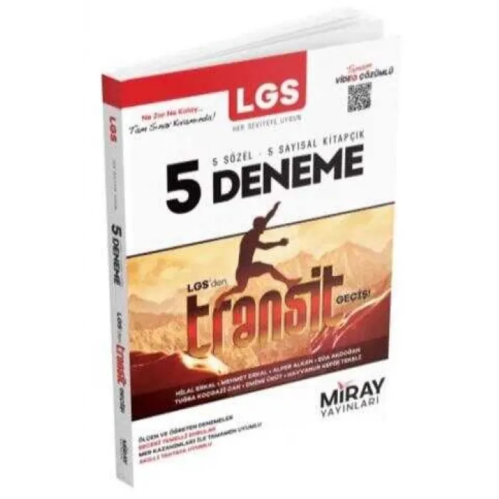 Miray Yayınları 8. Sınıf LGS 5 Transit Deneme
