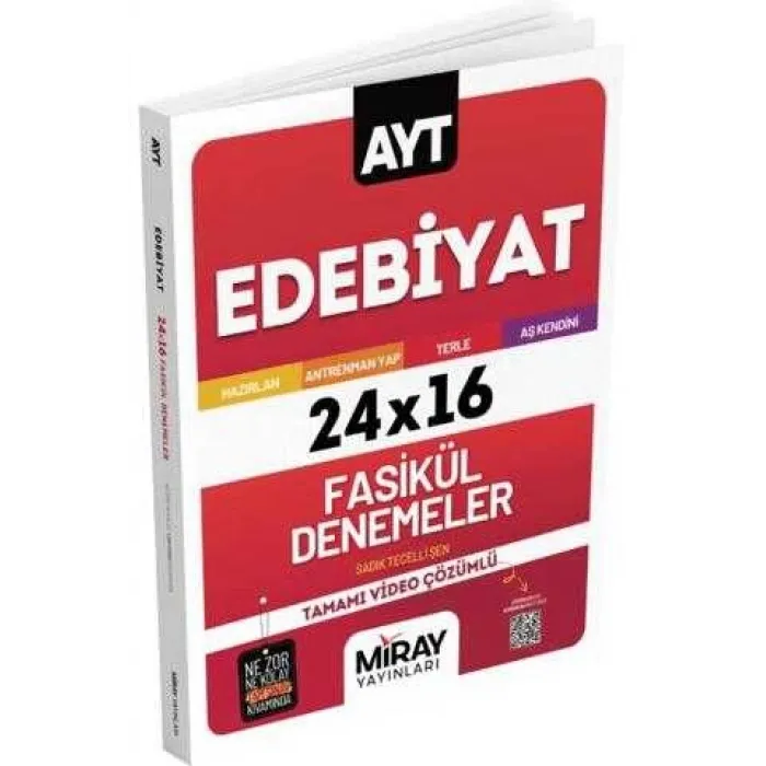 Miray Yayınları AYT Edebiyat 24x16 Fasikül Denemeler