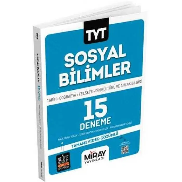 Miray Yayınları TYT Sosyal Bilimler 15 Deneme