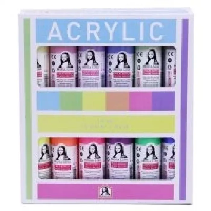 Monalisa Akrilik Boya 12*70 Ml Chalk+neon Set Sd150-x17