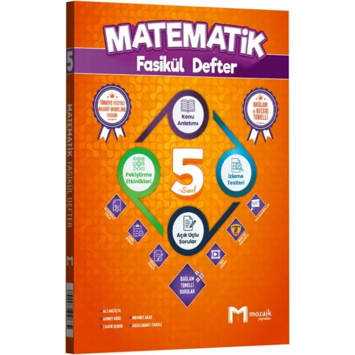 Mozaik Yayınları 5. Sınıf Matematik Fasikül Defter