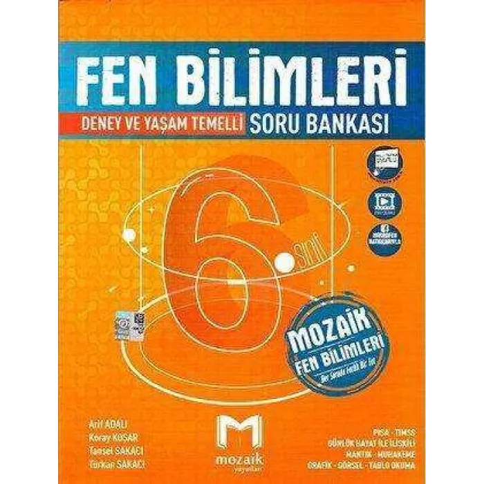 Mozaik Yayınları 6. Sınıf Fen Bilimleri Soru Bankası