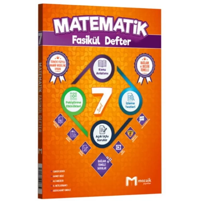 Mozaik Yayınları 7. Sınıf Matematik Fasikül Defter