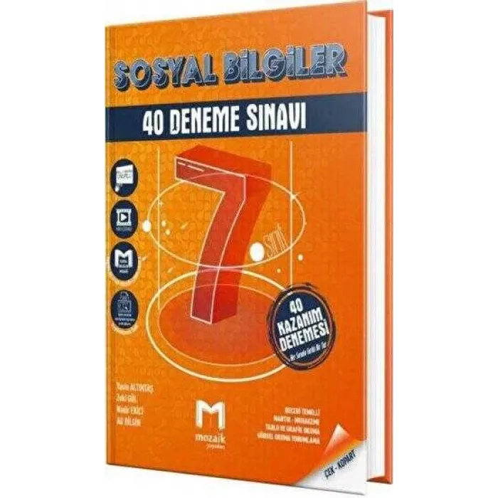 Mozaik Yayınları 7. Sınıf Sosyal Bilgiler 40 Deneme
