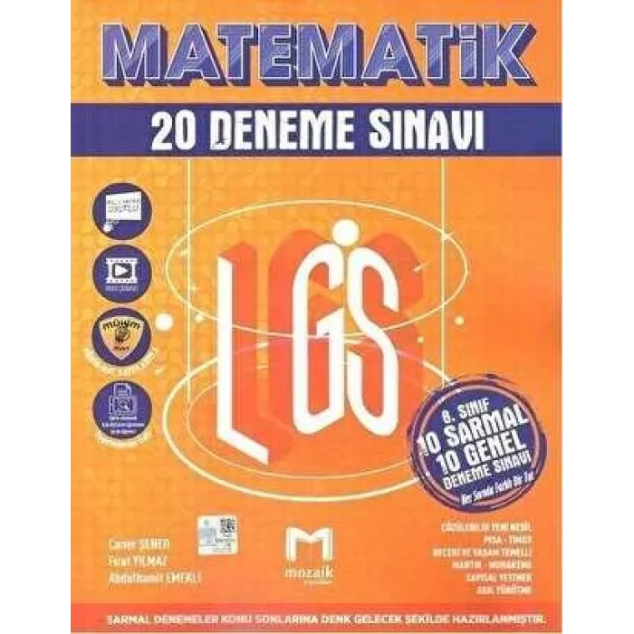 Mozaik Yayınları 8. Sınıf Matematik 20`li Deneme