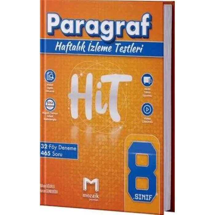 Mozaik Yayınları 8. Sınıf Paragraf HİT 32 Deneme
