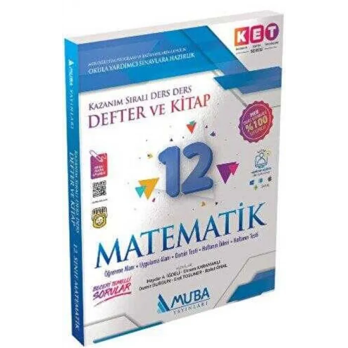 Muba Yayınları 12. Sınıf KET Serisi Matematik Defter ve Kitap - 1413