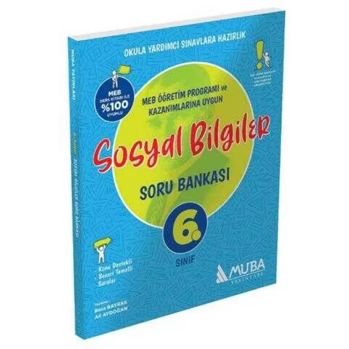 Muba Yayınları 6. Sınıf Sosyal Bilgiler Soru Bankası