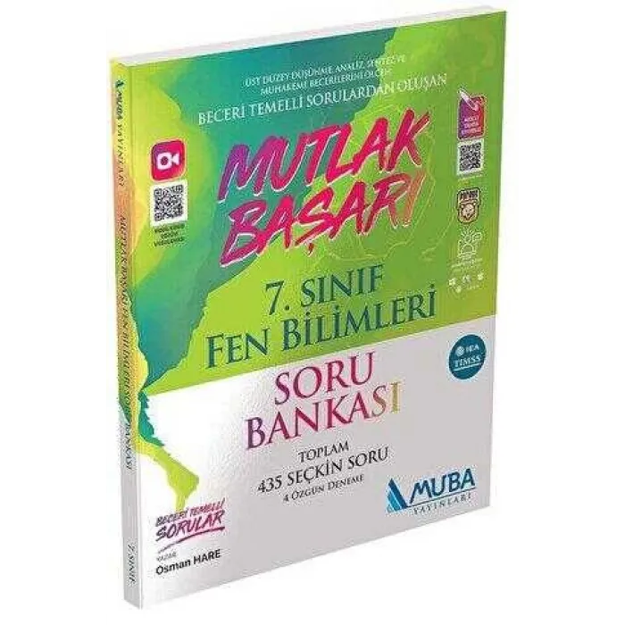 Muba Yayınları 7. Sınıf Mutlak Başarı Fen Bilimleri Soru Bankası