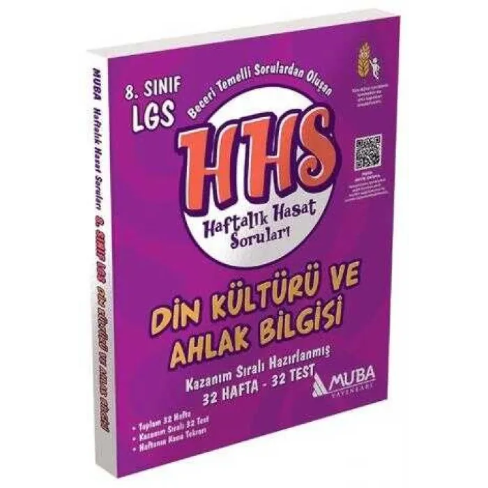 Muba Yayınları 8. Sınıf Din Kültürü Haftalık Hasat Soruları HHS