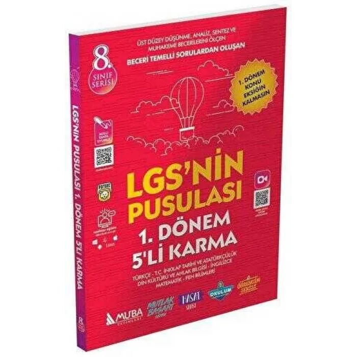 Muba Yayınları 8. Sınıf LGS nin Pusulası 1. Dönem 5 li Karma Deneme