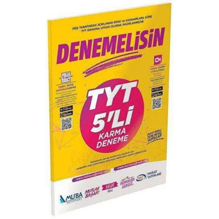 Muba Yayınları Denemelisin 2021 TYT 5`li Karma Deneme