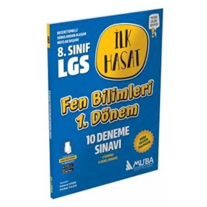 Muba Yayınları LGS Fen Bilimleri İlk Hasat 10 Deneme Sınavı 1.Dönem Muba Yayınları