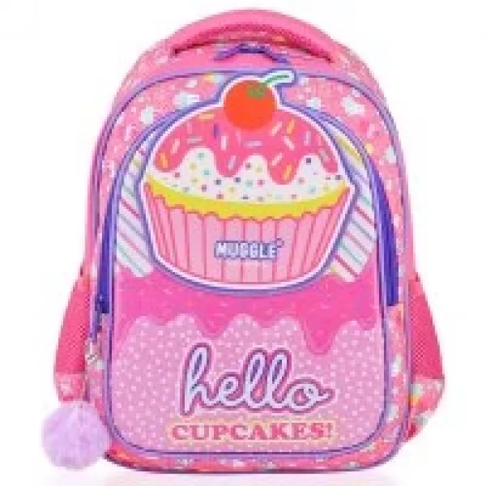 Muggle Okul Çantası Mu-7051 Cup Cake Pembe