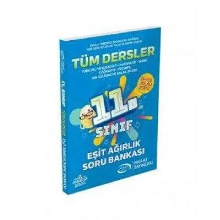 Murat Yayınları 11. Sınıf Eşit Ağırlık Tüm Dersler Soru Bankası