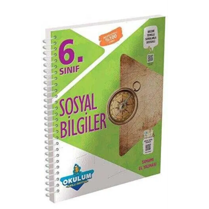 Murat Yayınları 6. Sınıf Sosyal Bilgiler Okulum Akıllı Defter
