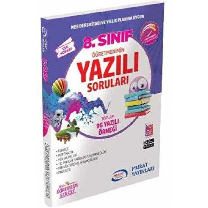 Murat Yayınları 8. Sınıf Öğretmenimin Yazılı Soruları