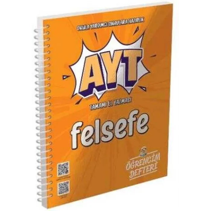 Murat Yayınları AYT Felsefe Öğrencim Defteri
