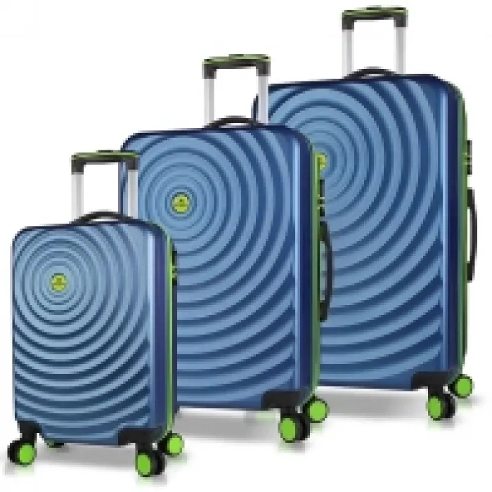 My Valice Drop Abs Kabin Orta Ve Büyük Boy Lacivert 3lü Valiz Seti