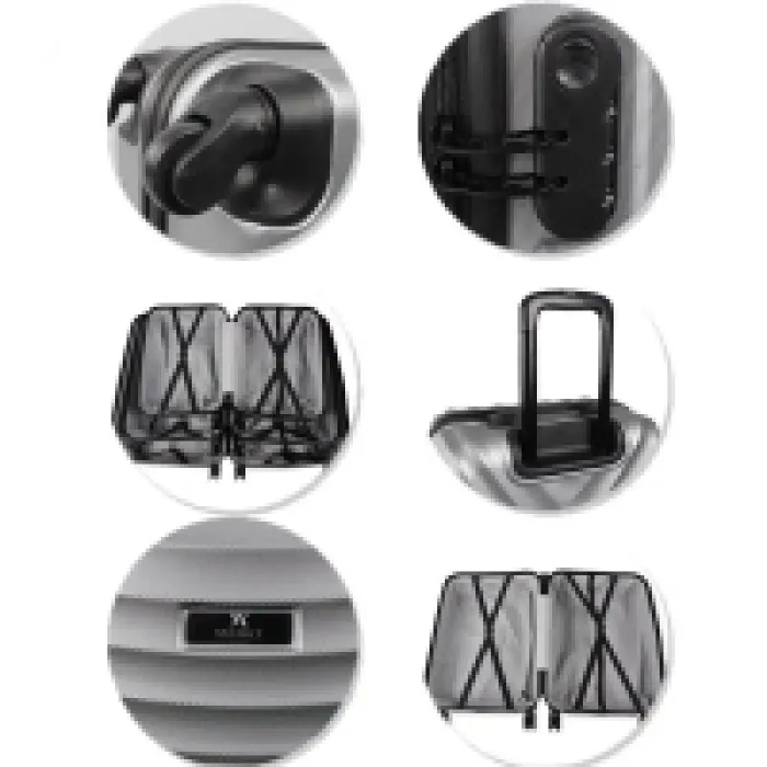 My Valice Force Abs Kabin Orta Ve Büyük Boy Mavi 3lü Valiz Seti