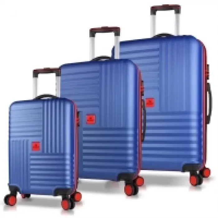 My Valice Puzzle Abs Kabin Orta Ve Büyük Boy Lacivert 3lü Valiz Seti