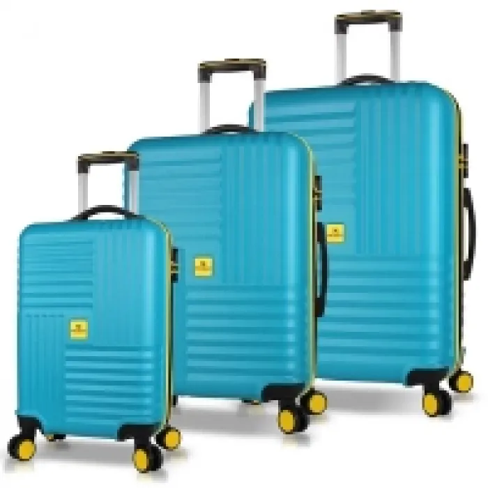 My Valice Puzzle Abs Kabin Orta Ve Büyük Boy Turkuaz 3lü Valiz Seti