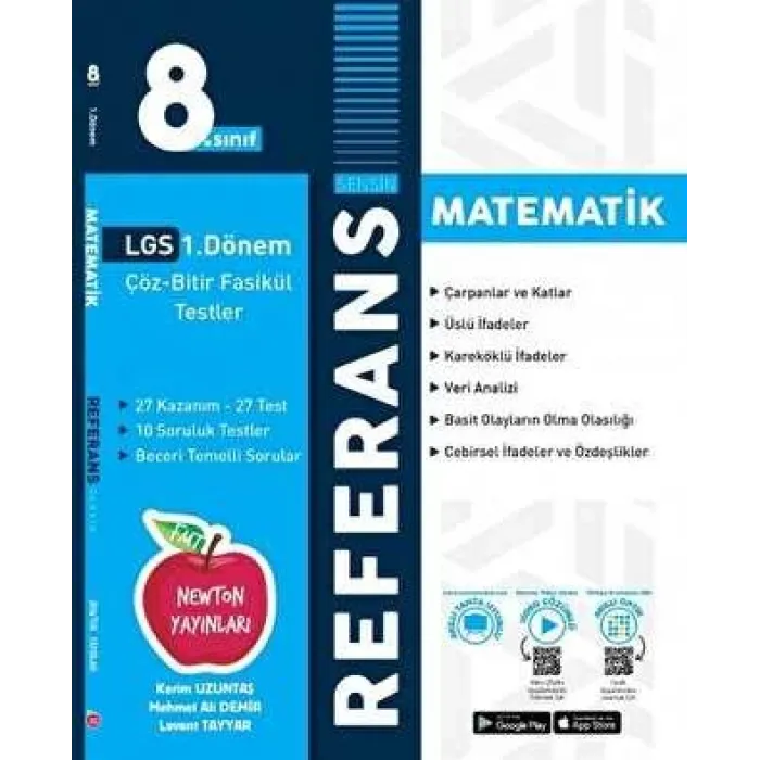 Newton Yayınları 8. Sınıf 1. Dönem Tekrarı Referans Matematik Fasikül Soru Bankası