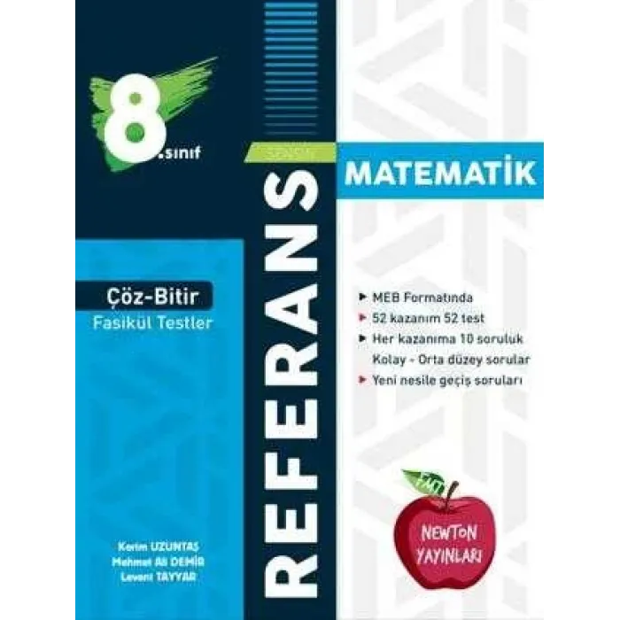 Newton Yayınları 8. Sınıf Çöz Bitir Referans Matematik Fasikül Testler