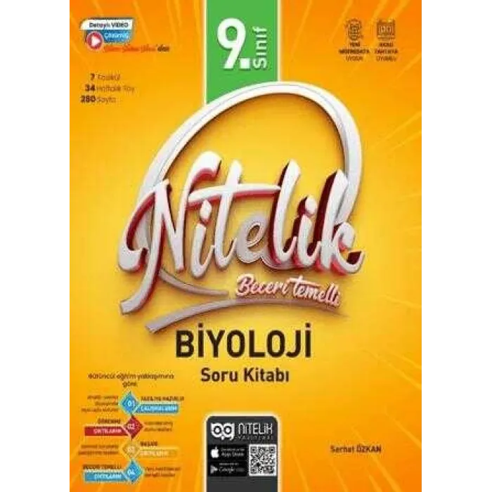 Nitelik Yayınları 9. Sınıf Beceri Temelli Biyoloji Soru Kitabı
