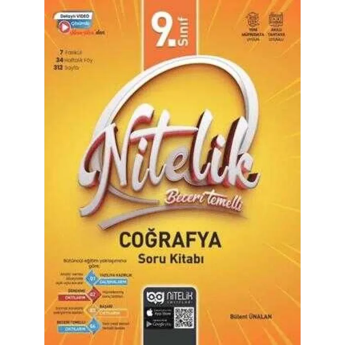 Nitelik Yayınları 9. Sınıf Beceri Temelli Coğrafya Soru Kitabı