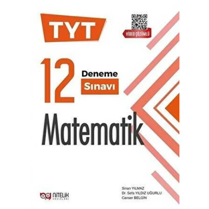 Nitelik Yayınları Nitelik YKS TYT Matematik 12 Deneme Sınavı Video Çözümlü