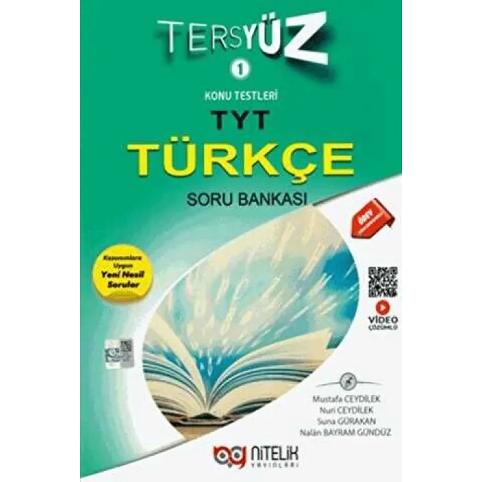 Nitelik Yayınları Yks Tyt Tersyüz Türkçe Soru Bankası