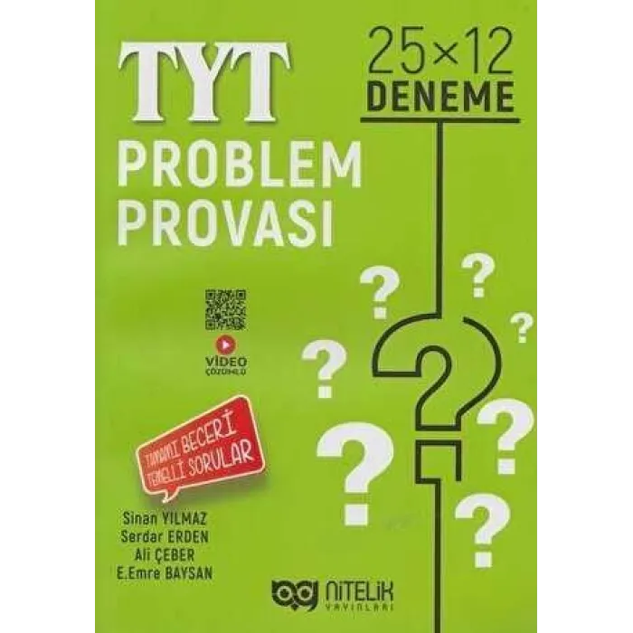 Nitelik YKS TYT Problem Provası 25X12 Deneme
