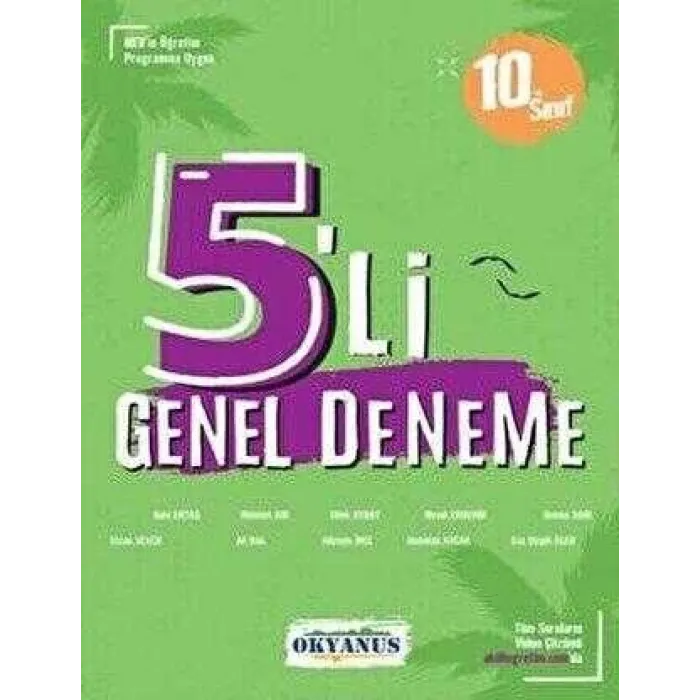Okyanus Yayınları 10. Sınıf 5`li Deneme