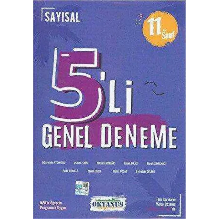 Okyanus Yayınları 11. Sınıf 5`li Sayısal Deneme