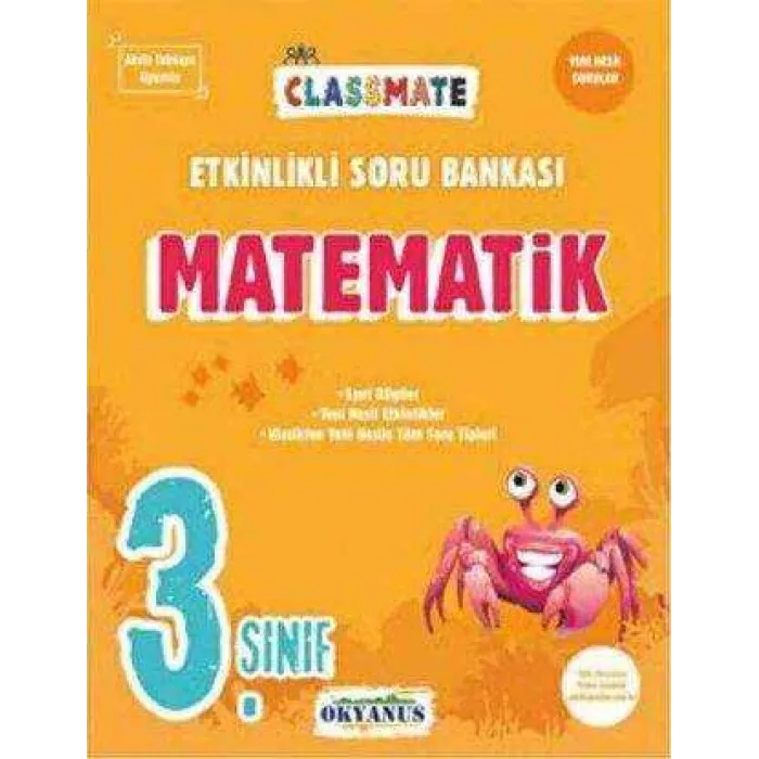 Okyanus Yayınları 3. Sınıf Classmate Matematik Etkinlikli Soru Bankası