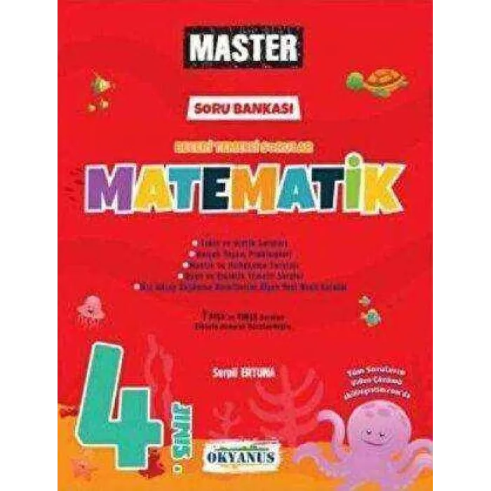 Okyanus Yayınları 4. Sınıf Matematik Master Soru Bankası