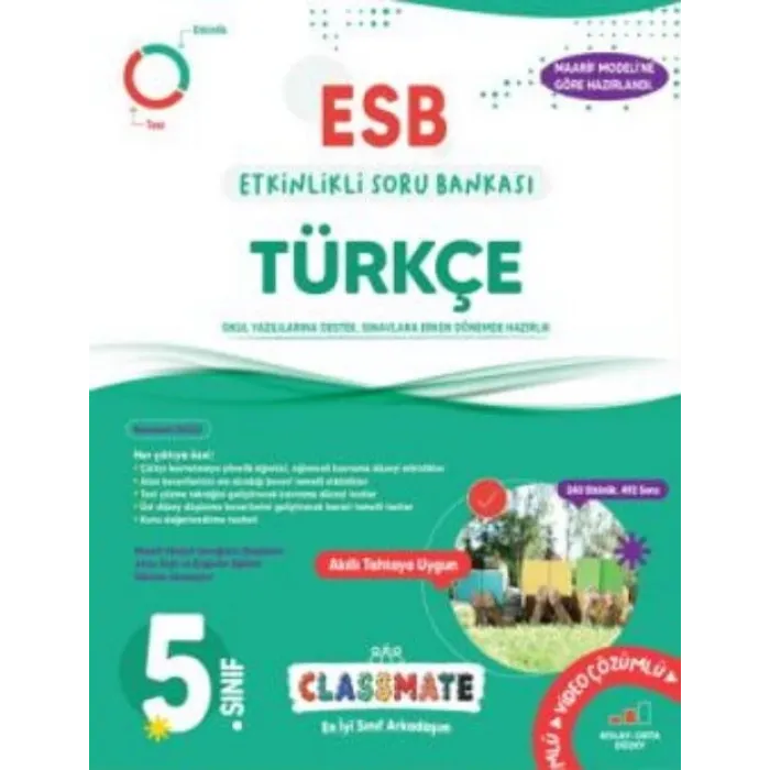Okyanus Yayınları 5. Sınıf Türkçe Classmate Etkinlikli Soru Bankası