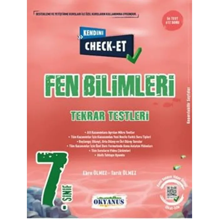 Okyanus Yayınları 7. Sınıf Kendini Check Et Fen Bilimleri Tekrar Testleri