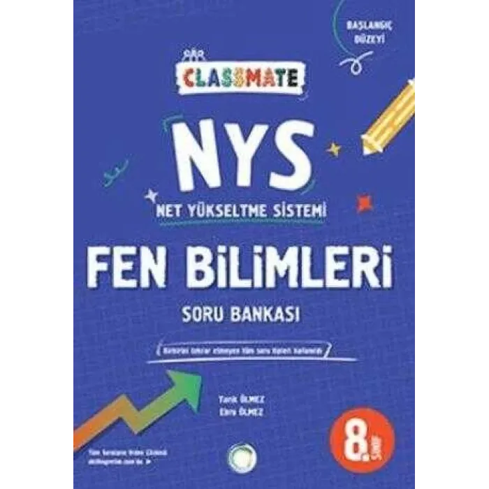 Okyanus Yayınları 8. Sınıf Classmate Net Yükseltme Sistemi Fen Bilimleri Soru Bankası