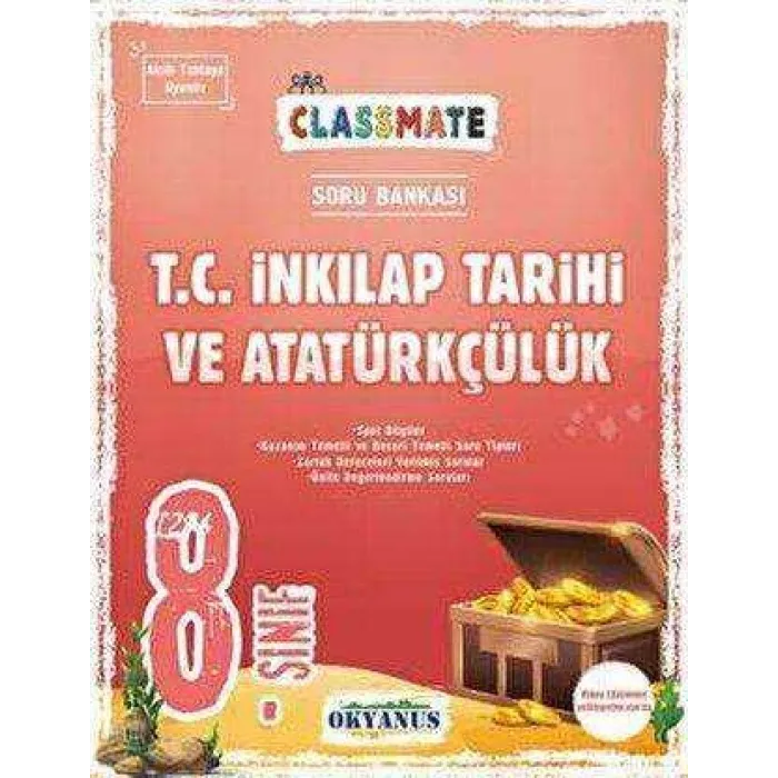 Okyanus Yayınları 8. Sınıf Classmate T. C. İnkılap Tarihi Ve Atatürkçülük Soru Bankası
