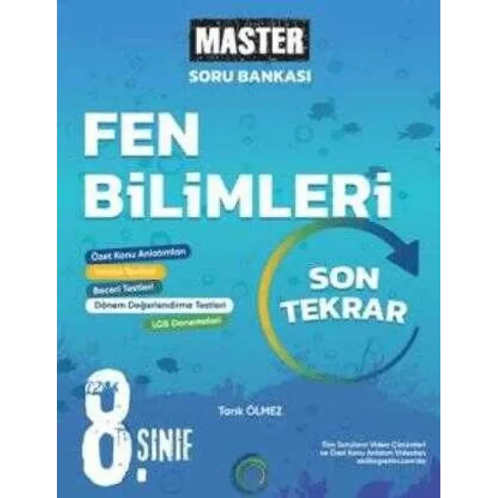 Okyanus Yayınları 8. Sınıf Master Son Tekrar Fen Bilimleri Soru Bankası