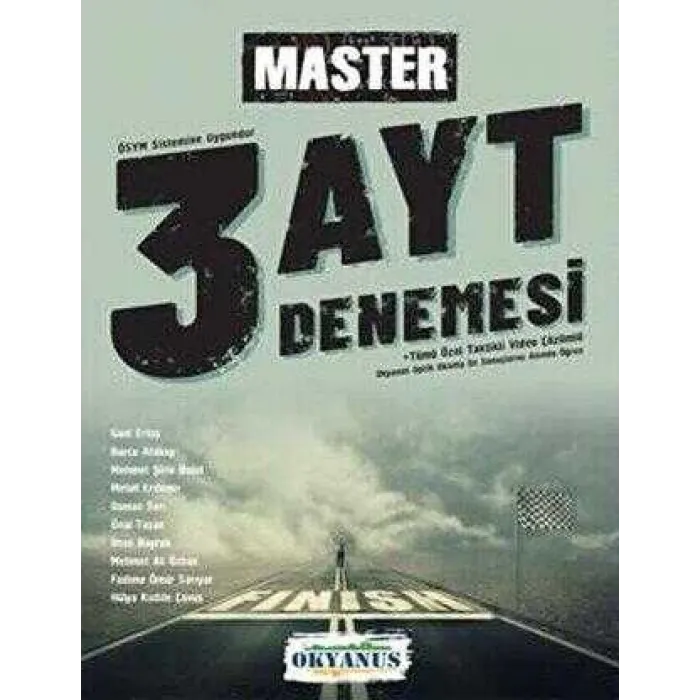 Okyanus Yayınları AYT Master 3 Deneme