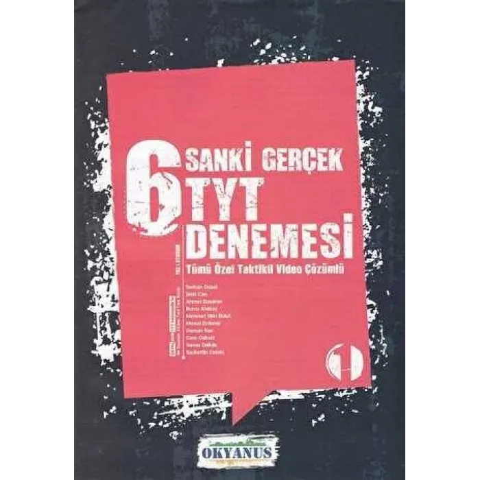 Okyanus Yayınları TYT 6 Sanki Gerçek Denemesi