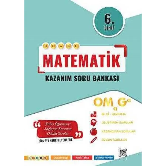 Omage Yayınları 6. Sınıf Omage Kazanım Matematik Soru Bankası