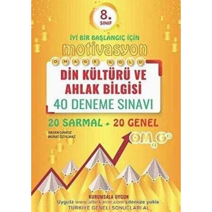 Omage Yayınları 8. Sınıf Din Kültürü Ve Ahlak Bilgisi Gold 40 Deneme
