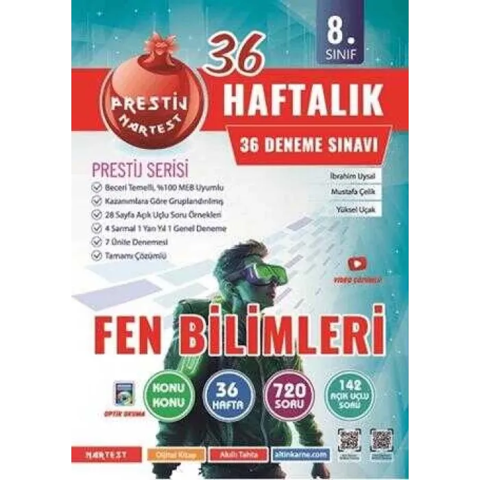 Omage Yayınları 8. Sınıf Haftalık Fen Bilimleri Denemeleri