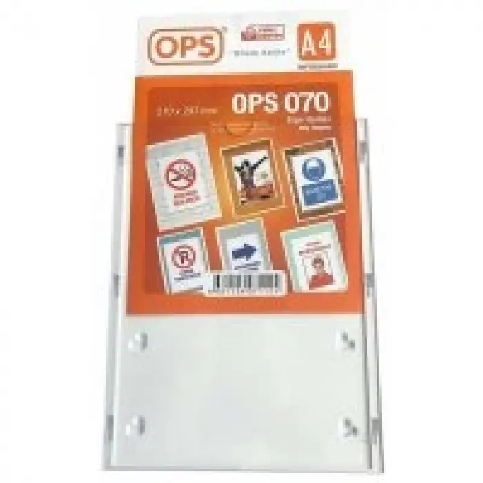 Ops Dp 070 A-4  Duvar Tipi Afiş Taşıyıcı