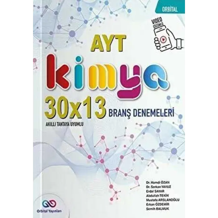 Orbital Yayınları AYT Kimya 30 x 13 Branş Denemeleri